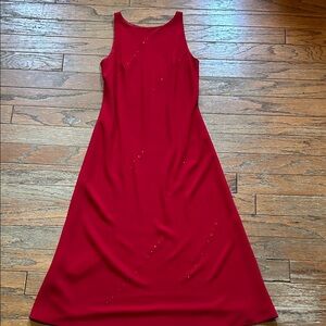 Red Dress w small gemstone detail